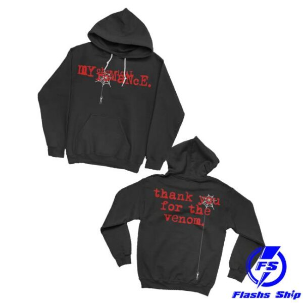 Mychemicalromance Merch Store Tyftv Spiderweb Hoodie