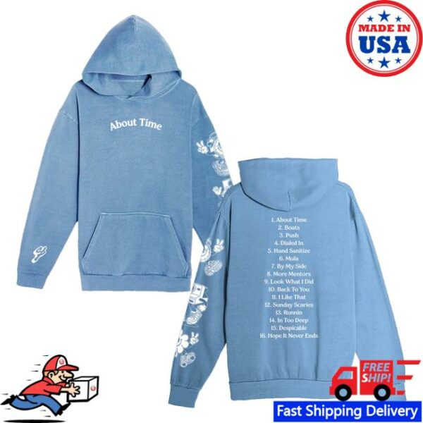 Connor Price Merch Store About Time Tracklist Hoodie