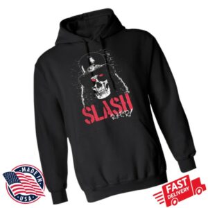 Slash Merch Store Skull Portrait Black Pullover Hoodie