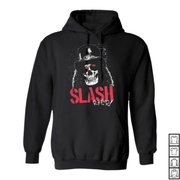 Slash Merch Store Skull Portrait Black Pullover Hoodie