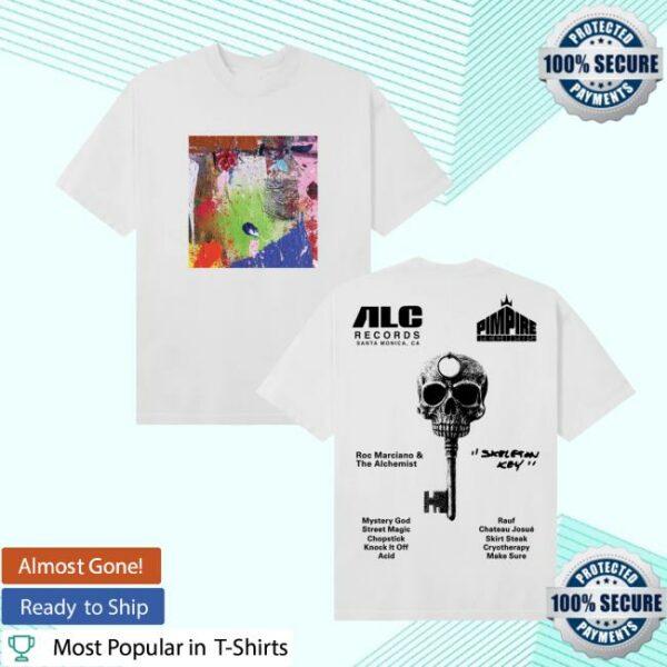 Alc Records Merch Store The Skeleton Key Tee White