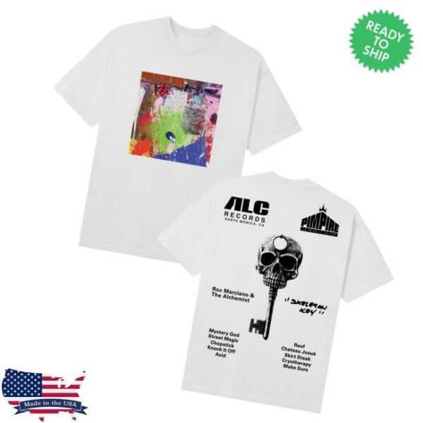 Alc Records Merch Store The Skeleton Key Tee White