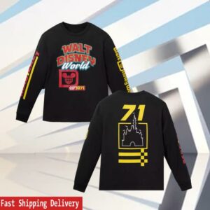 Disney Store Merch Walt Disney World Long Sleeve Racing T-Shirt
