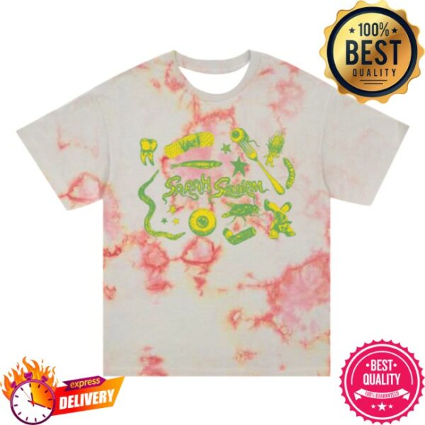 Sarah Squirm Store Merch Sticker Tie Dye Tee