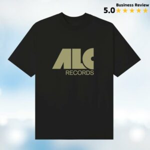 Alc Records Merch Store Alc Nouveau Logo Tee Black