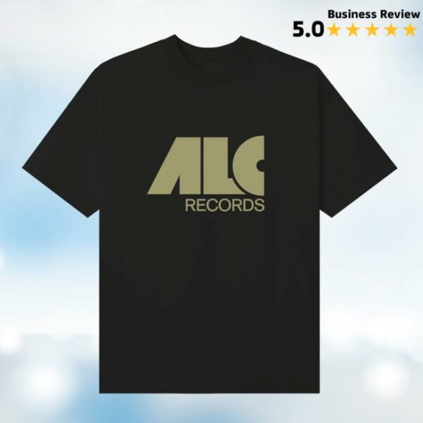 Alc Records Merch Store Alc Nouveau Logo Tee Black