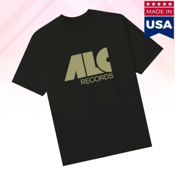 Alc Records Merch Store Alc Nouveau Logo Tee Black