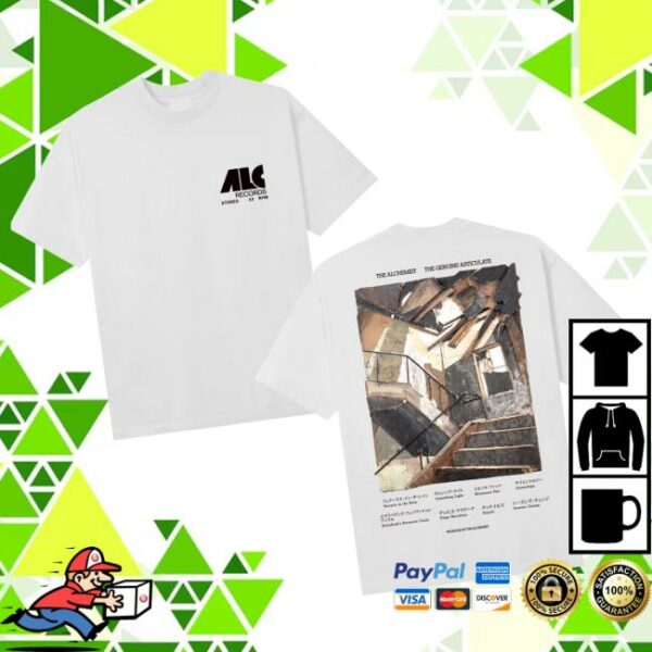 Alc Records Store Merch Tga Lp Cover Tee White