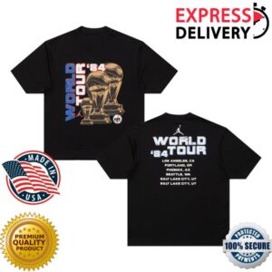 Undefeated Merch Store Jordan Aj World Tour Ss Tee Black