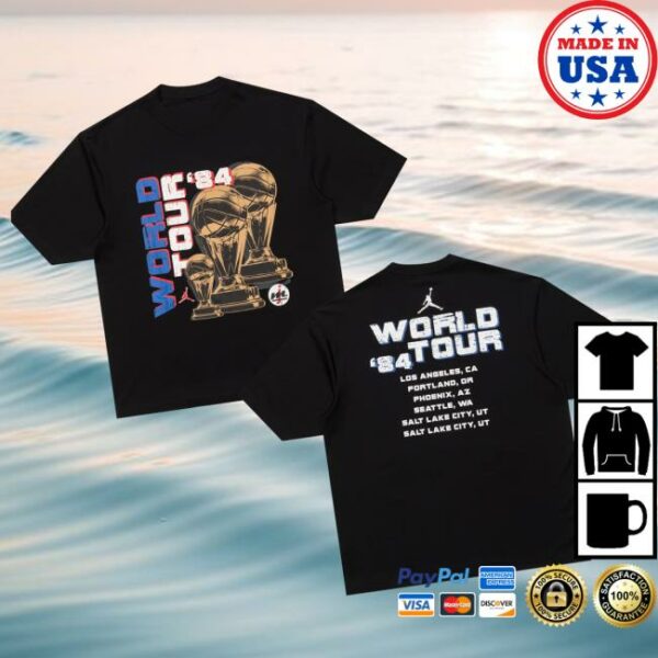 Undefeated Merch Store Jordan Aj World Tour Ss Tee Black