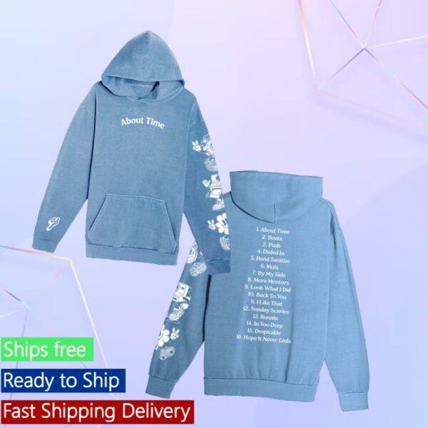 Connor Priceshop Merch About Time Tracklist Hoodie