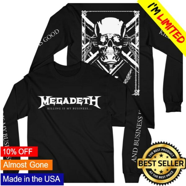 Megadeth Store Merch Killing Is My Business Longsleeve Tee