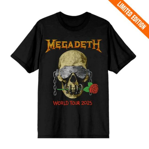 Megadeth Merch Store Master Of Death Itin Tee