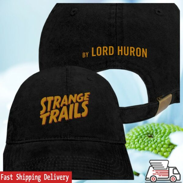 Lord Huron Store Merch Strange Trails Logo Dad Black Hat