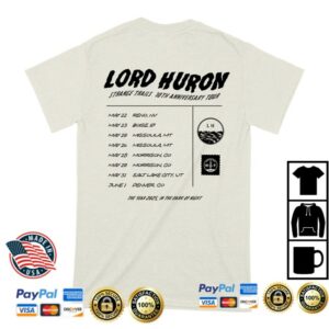 Lord Huron Store Merch Strange Trails 10Th Anniversary Tour T-Shirt