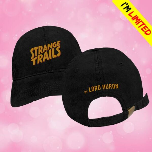 Lord Huron Merch Store Strange Trails Logo Dad Hat Black