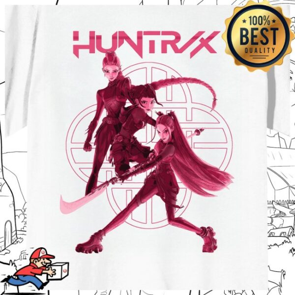 Bioworldmerch Store Kpop Demon Hunters Huntrix Stacked On White Short Sleeve Adult T Shirt