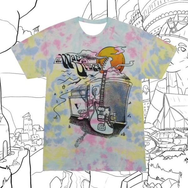 The War On Drugs Official Store Guitar Scene Tie Dye T-Shirt