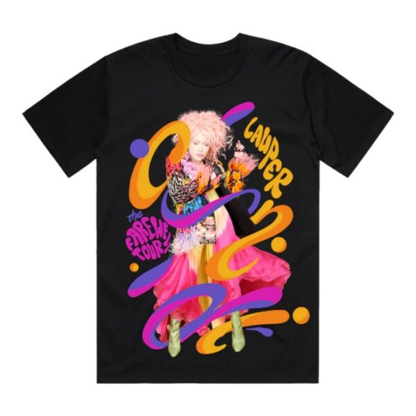 Cyndi Lauper Store Merch 2025 Swirl Tour Tee