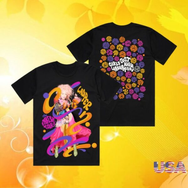 Cyndi Lauper Store Merch 2025 Swirl Tour Tee