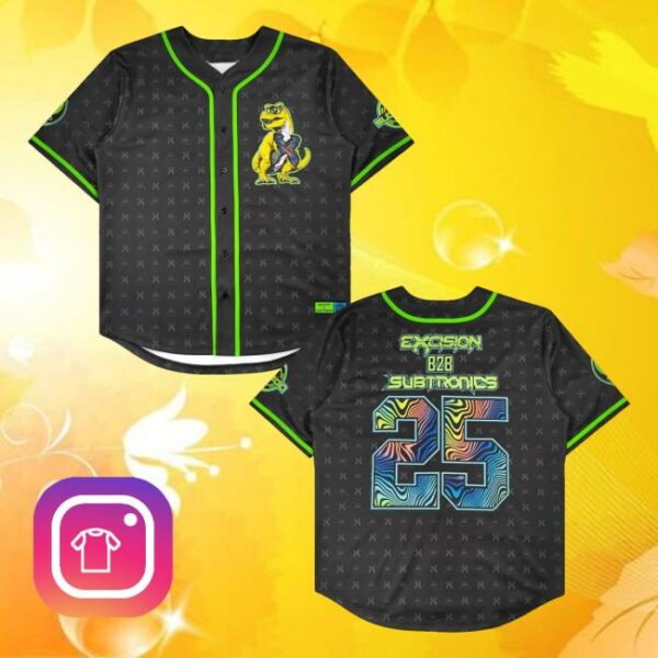 Subtronics Store Merch Subtronics B2b Excision Limited Edition Baseball Jersey