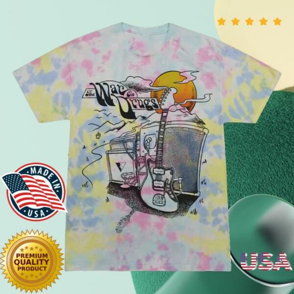 The War On Drugs Merch Store Guitar Scene Tie Dye T-Shirt