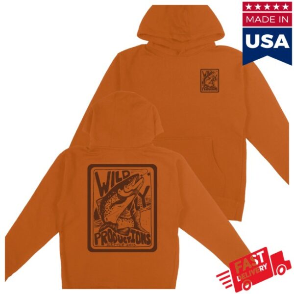 Wild Fly Store Merch Trout Badge Hoodie