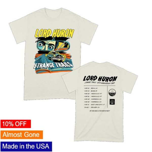 Lord Huron Merch Store Strange Trails 10Th Anniversary Tour T-Shirt