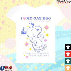 Buggirl200 Merch Store I Love My Gay Snoopy Tee