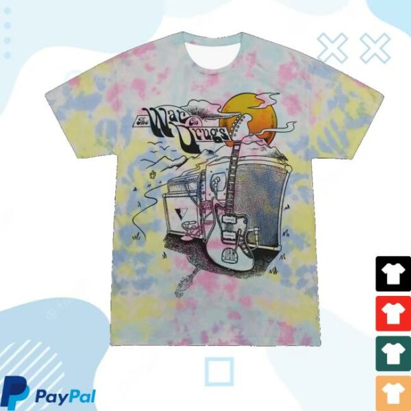 The War On Drugs Merch Store Guitar Scene Tie Dye T-Shirt