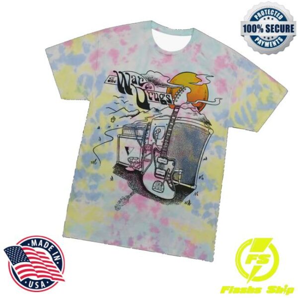 The War On Drugs Merch Store Guitar Scene Tie Dye T-Shirt
