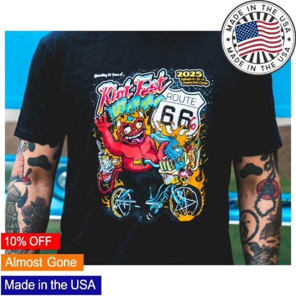 Riot Brand Merch Store 2025 Route 66 Lineup Tee