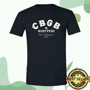 Riot Brand Merch Store Cbgb Riot Fest Collab Tee