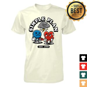 Simple Plan Merch Store 3 Icon Character T-Shirt