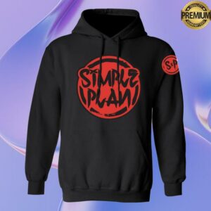 Simple Plan Merch Store Red Circle Logo Hoodie