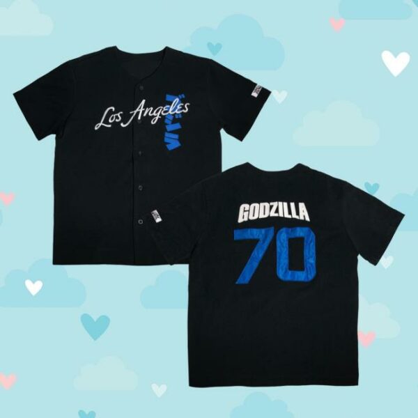 Godzilla Merch Store Godzilla Baseball Collection Los Angeles Jersey