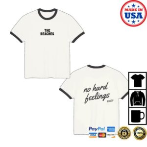 The Beaches Band Shop Merch No Hard Feelings Ringer T-Shirt The Beaches Band Shop Merch No Hard Feelings Ringer T-Shirt
