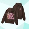 kenny Jeffree Star Cosmetics Shop Merch No Decaf Brown Zip Up Hoodiev