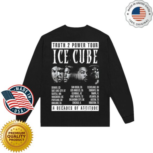 Icecube Store Merch Truth 2 Power Long Sleeve Tour T-Shirt