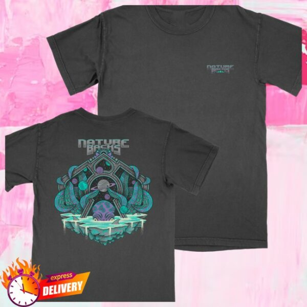 Naturebacks Store Merch Space Kraken Black Shirt