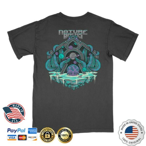 Naturebacks Store Merch Space Kraken Black Shirt