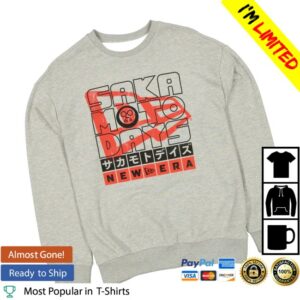 New Era Cap Store Merch Sakamoto Days Heather Gray Crewneck