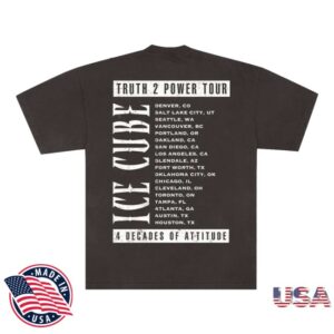 Ice Cube Store Merch Truth 2 Power Faces Tour T-Shirt