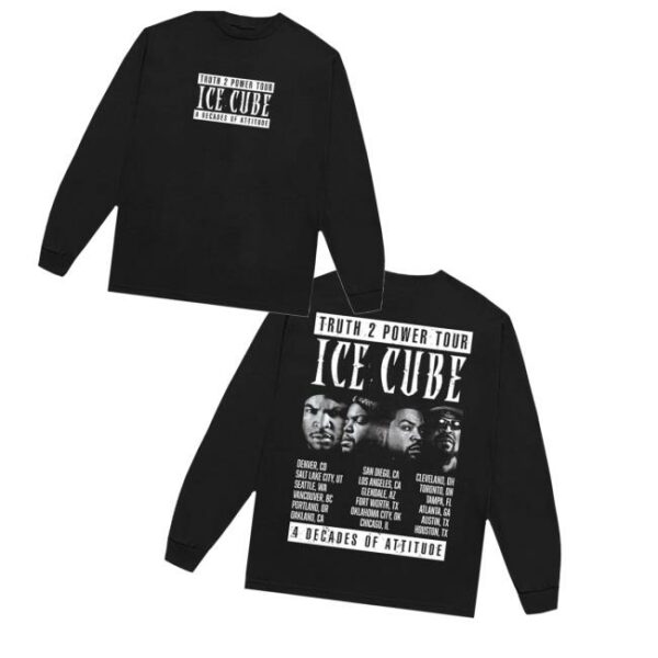 Ice Cube Merch Store Truth 2 Power Long Sleeve Tour T-Shirt
