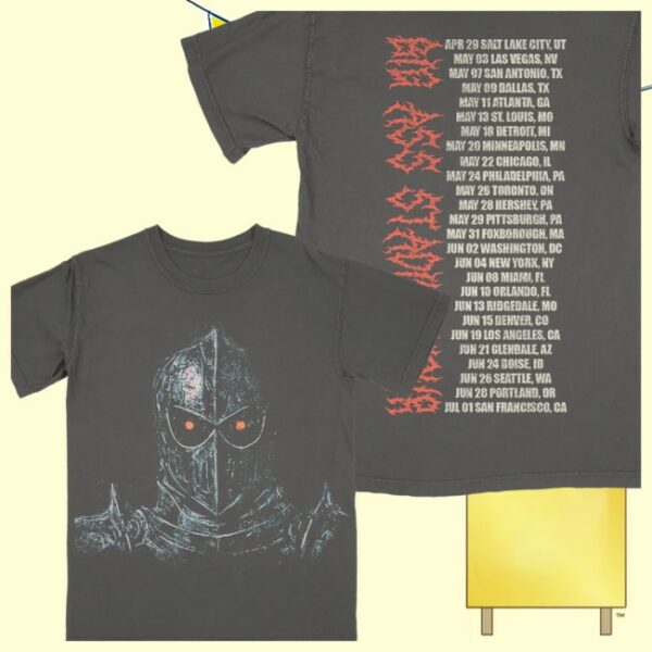 Post Malone Shop Store Merch Knight Tour Tee