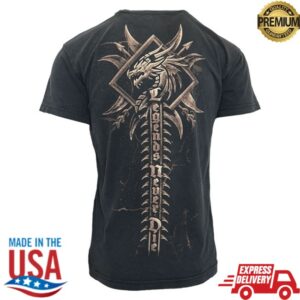 Sabaton Store Merch Dragon Spine Vintage T-Shirt Sabaton Store Merch Dragon Spine Vintage T-Shirt