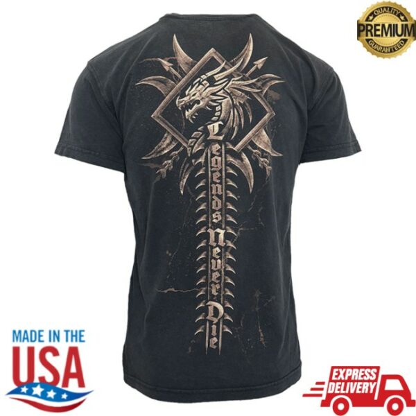 Sabaton Store Merch Dragon Spine Vintage T-Shirt
