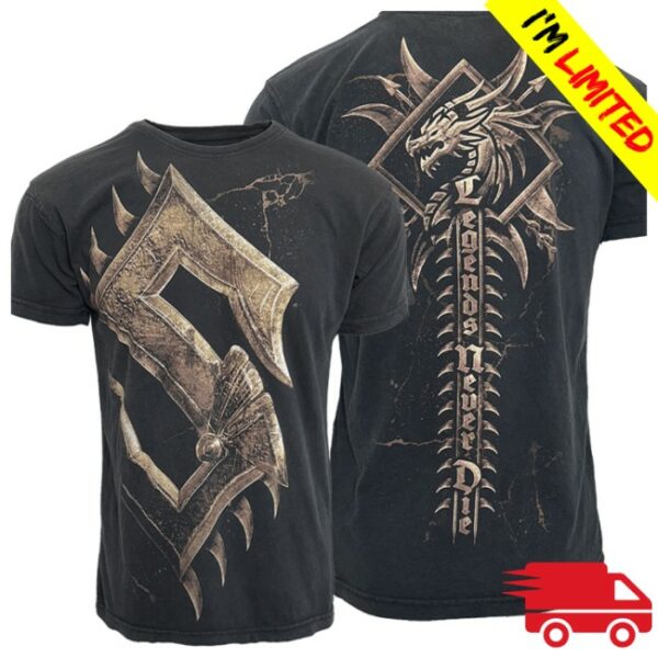 Sabaton Store Merch Dragon Spine Vintage T-Shirt
