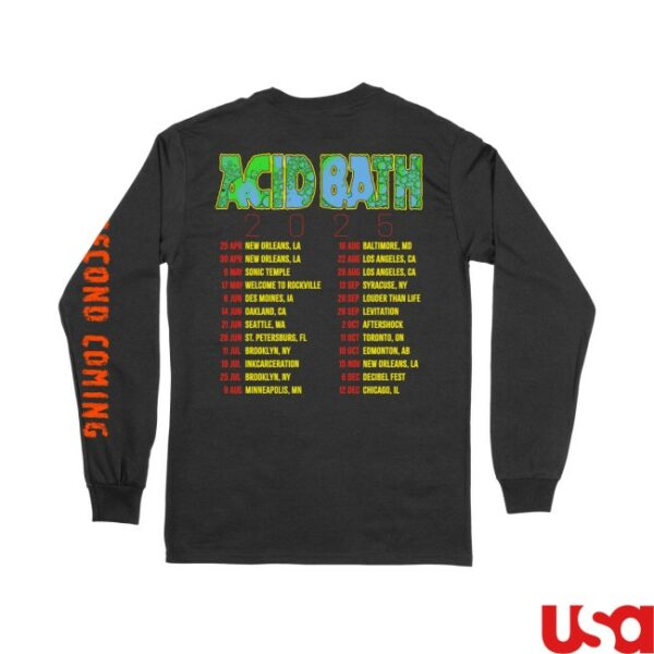 Acidbath Official Store Merch Long Sleeve Tour Shirt