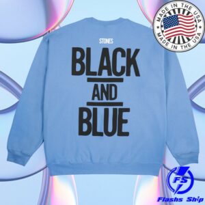 The Rolling Stones Shop Store Merch Black And Blue Crewneck